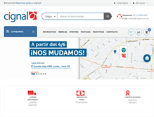 Tablet Screenshot of cignal.com.ar